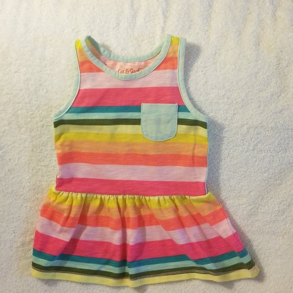 Striped sleeveless Dress